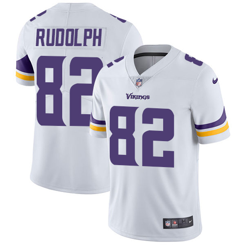 Minnesota Vikings #82 Limited Kyle Rudolph White Nike NFL Road Men Jersey Vapor Untouchable